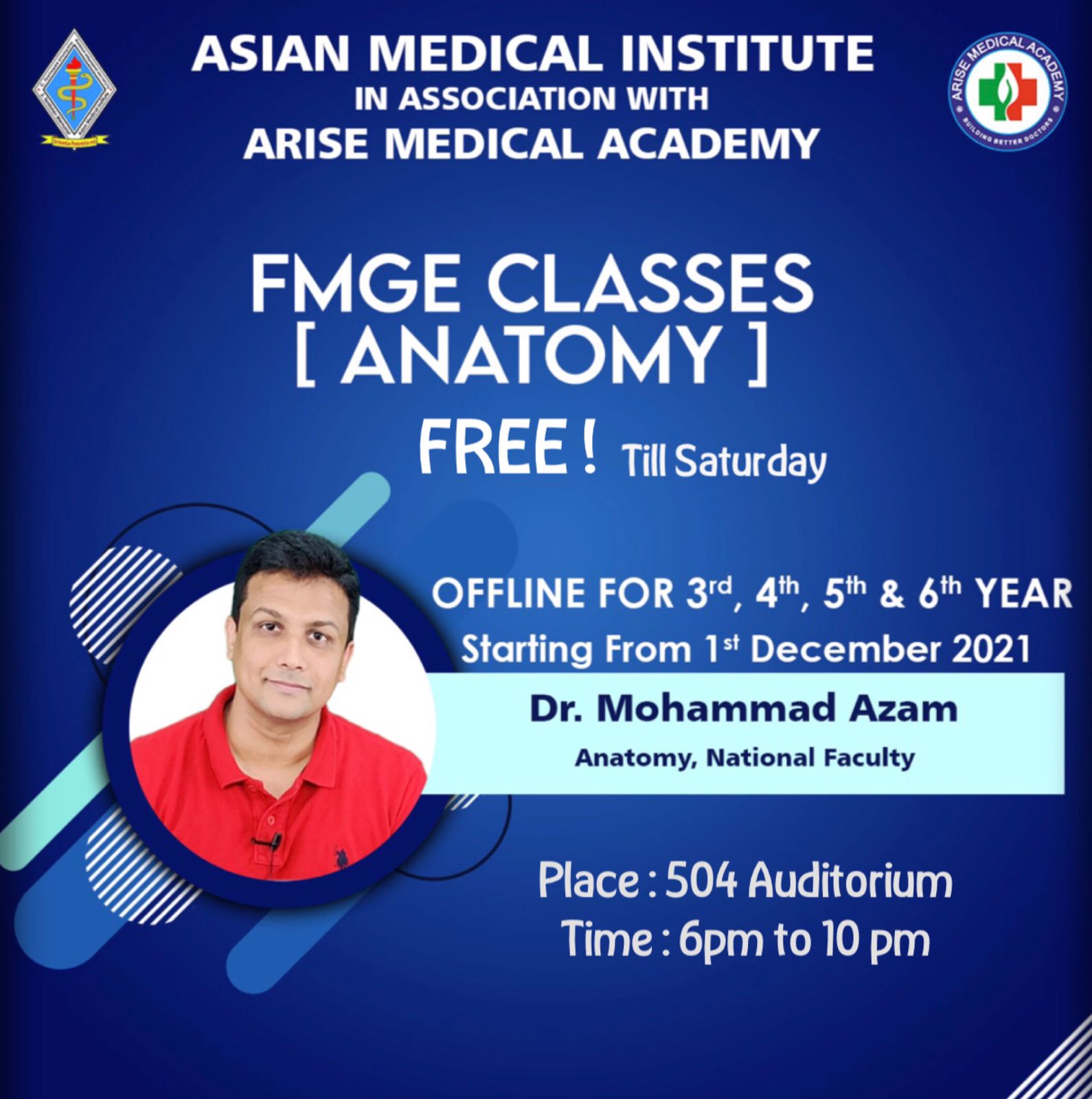 Licensing Exam Classes by Dr. Azam in AzMI