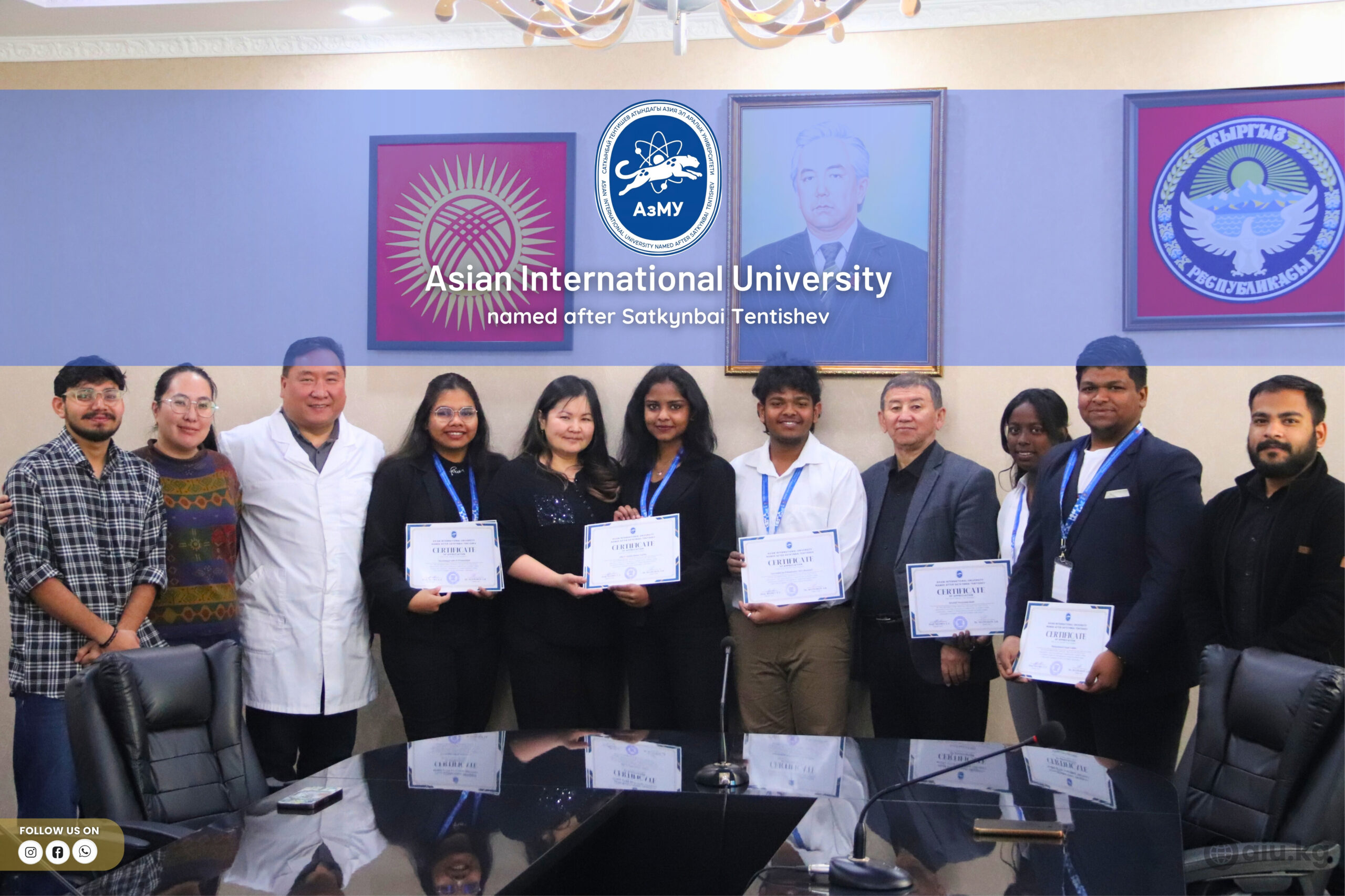 Certificate Award Ceremony for Visiting Students from Osh State University